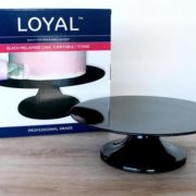 LOYAL Melamine Cake Stand / Turntable – Black