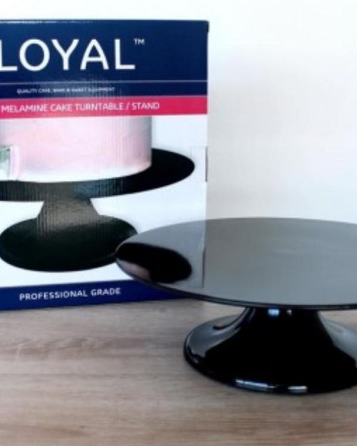 LOYAL Melamine Cake Stand / Turntable – Black