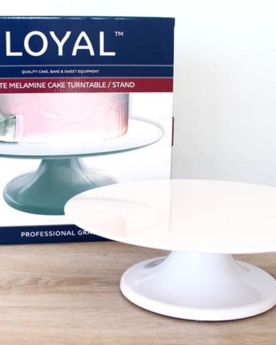 LOYAL Melamine Cake Stand / Turntable – White