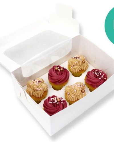 Mini Cupcake Box – 6 Hole