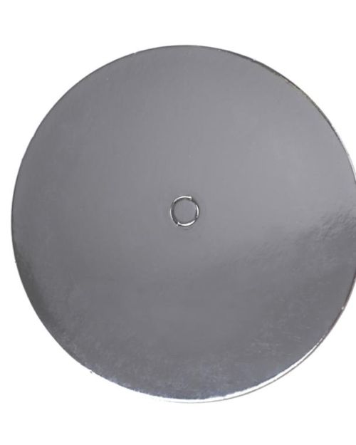 LOYAL Perforated Silver Cake Card 7in