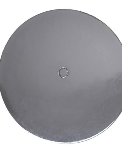 LOYAL Perforated Silver Cake Card 8in