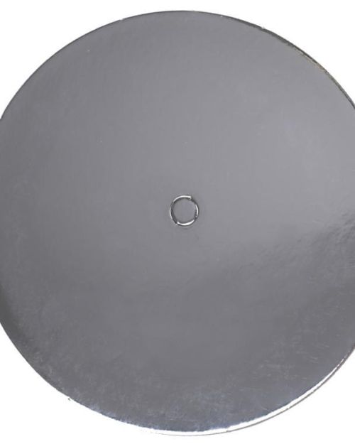 Loyal Perforated Silver Cake Card 9in