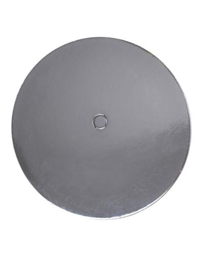 Loyal Perforated Silver Cake Card 4in