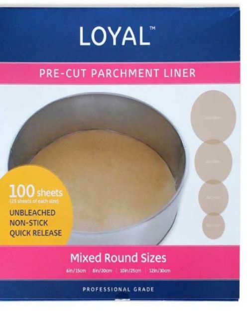 LOYAL Pre-Cut Parchment Liners – Mixed Round