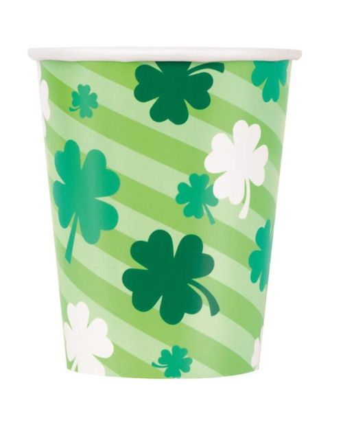Lucky Clover St Patricks Day Cups 8pk