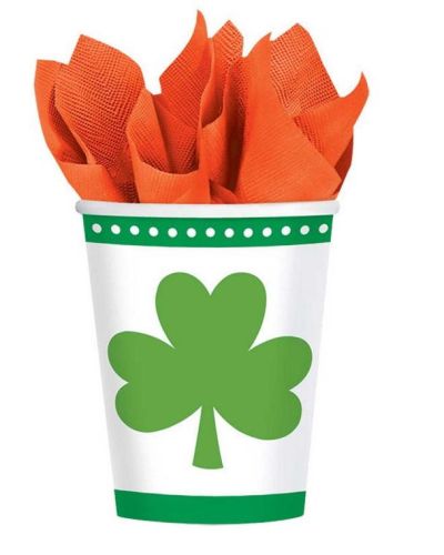 Lucky Shamrocks Cups 8pk