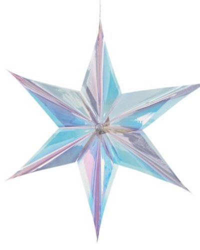 Luminous Iridescent Hanging Star