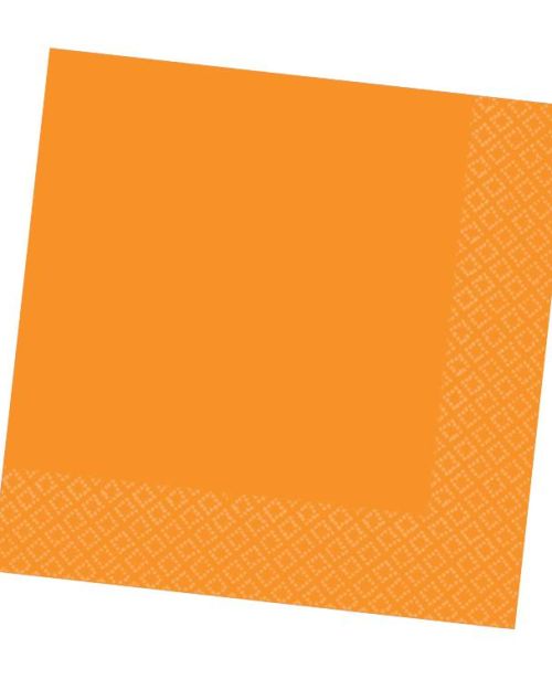 Orange Lunch Napkins 40pk