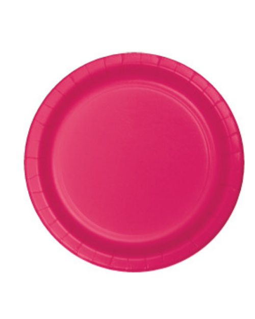 Lunch Plate – Bright Pink – 20pk