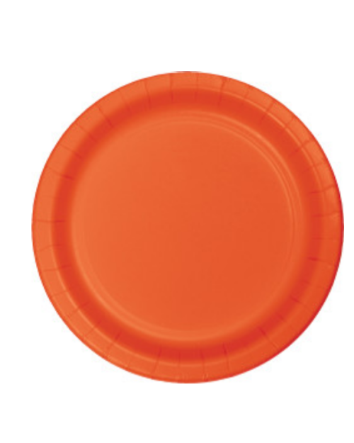 Lunch Plate – Orange – 20pk