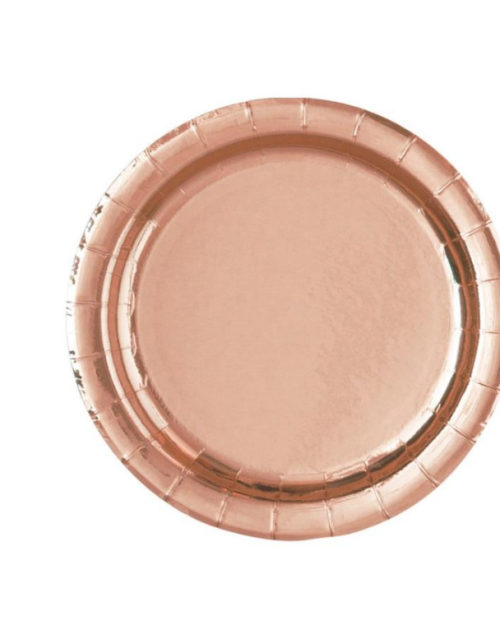 Rose Gold Lunch Plates 8pk