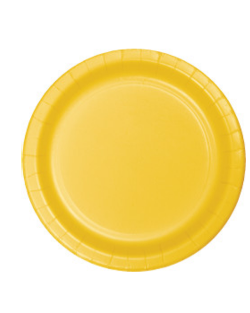 Lunch Plate – Yellow – 20pk