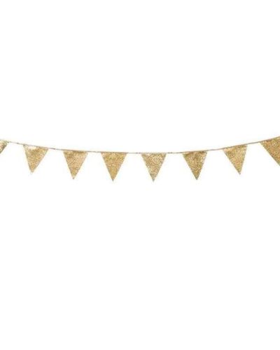 Luxe Gold Glitter Bunting