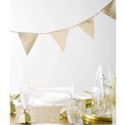 Luxe Gold Glitter Bunting