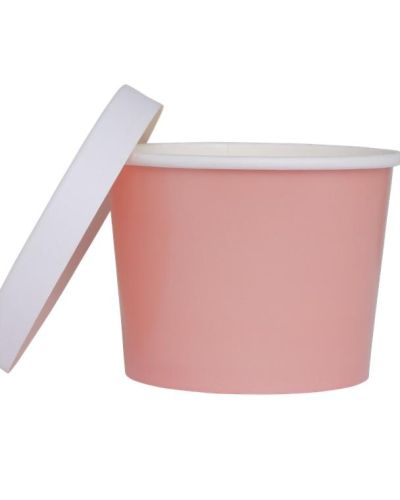 Luxe Paper Tub with Lid 5pk – Rose