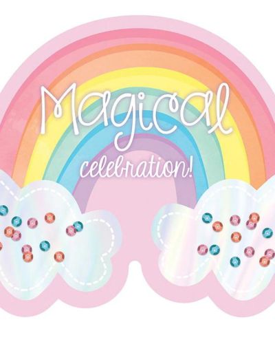 Magical Rainbow Invitations 8pk