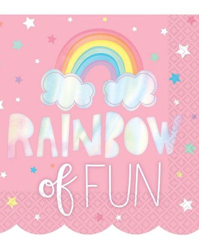 Magical Rainbow Lunch Napkins 16pk