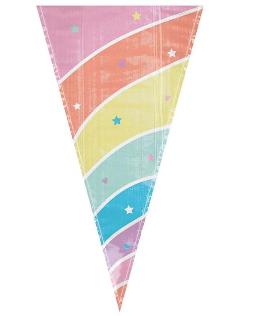Magical Rainbow Unicorn Horn Treat Bags 15pk