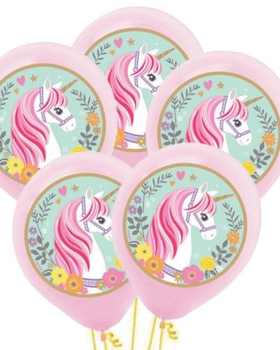 Magical Unicorn Balloons 5pk