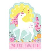 Magical Unicorn Invitations 8pk