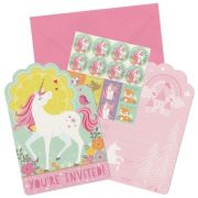 Magical Unicorn Invitations 8pk