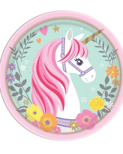 Magical Unicorn Lunch Plates 8pk