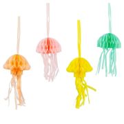 Make Waves Jellyfish Honeycomb Decorations 8pk