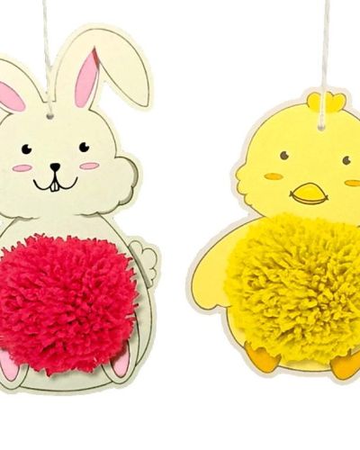 Make Your Own Pom Pom Bunny & Chick