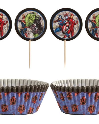 Avengers Cupcake Decorating Kit 24pk