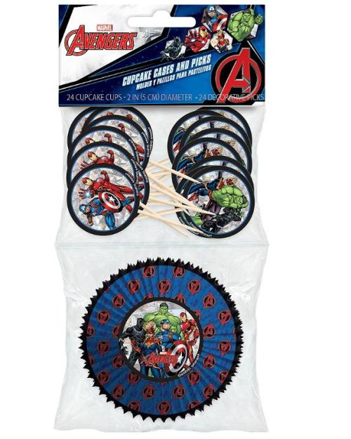 Avengers Cupcake Decorating Kit 24pk