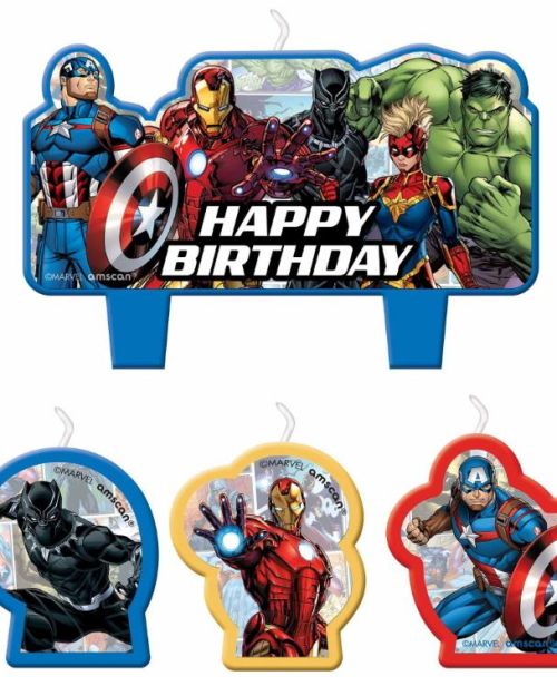 Avengers Birthday Candle Set