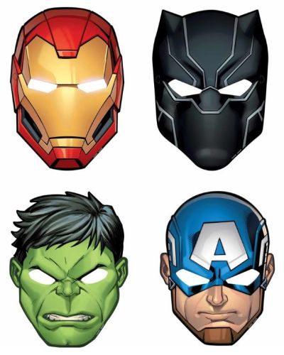 Avengers Party Masks 8pk