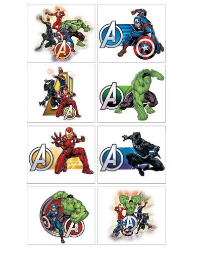 Marvel Avengers Temporary Tattoos