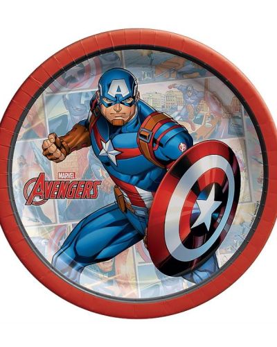 Captain America Lunch Plates 8pk