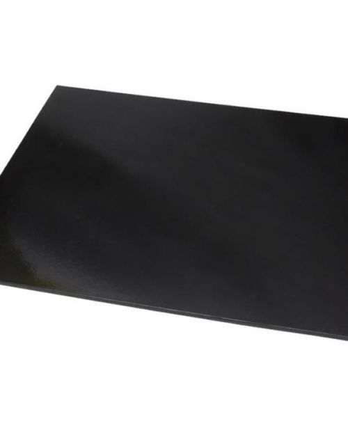 Black Masonite Cake Board Rectangle