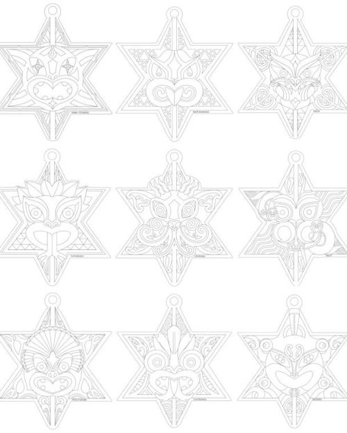 Matariki Colour-In Star Set