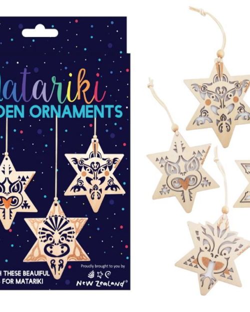 Matariki Wooden Ornaments 9pce Set