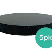 Black 8″ Cake Board 6mm – 5pk