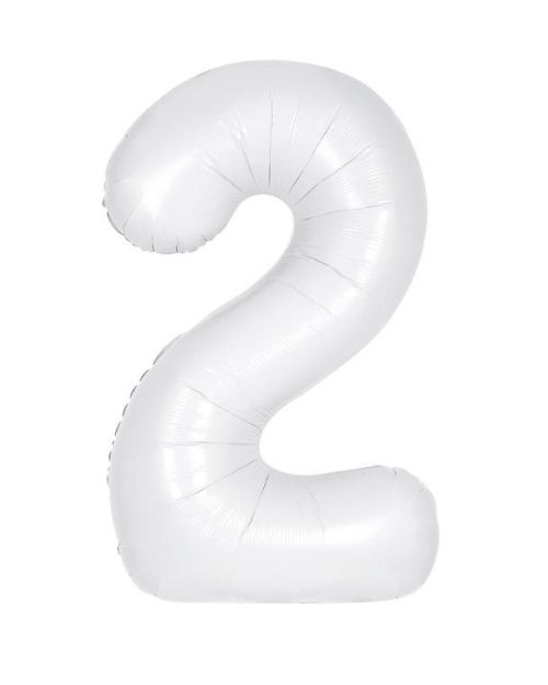 86cm Matte Bright White Balloon – 2