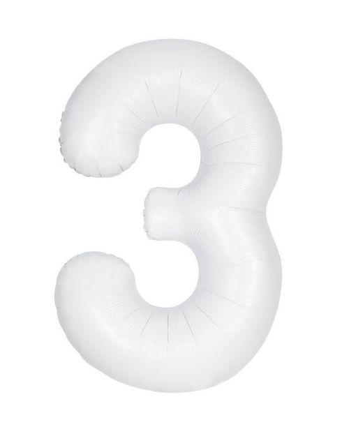 86cm Matte Bright White Balloon – 3