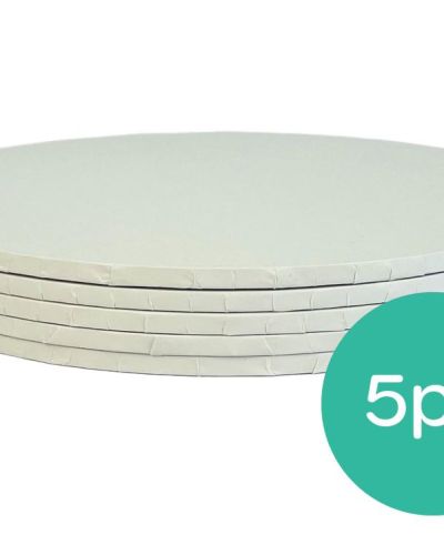 White 14″ Cake Board 6mm – 5pk