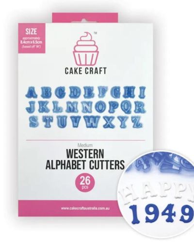 Medium Alphabet Cutter Set – Western