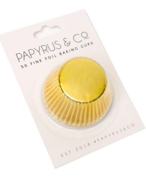 Medium Gold Foil Cupcake Cases 50pk