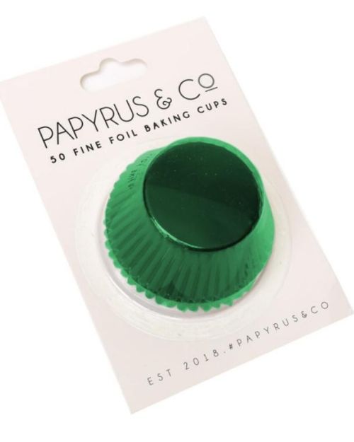 Medium Green Foil Cupcake Cases 50pk