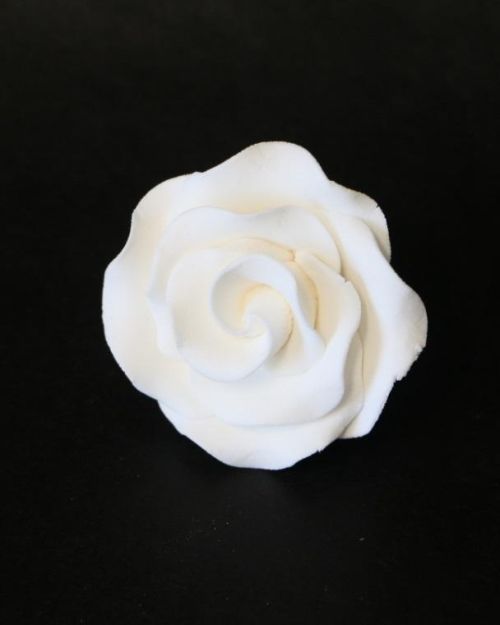 Gumpaste White Rose – Medium