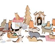 Meri Meri Cat Wooden Advent Calendar