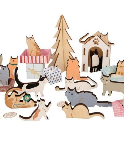 Meri Meri Cat Wooden Advent Calendar
