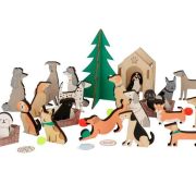 Meri Meri Dog Wooden Advent Calendar