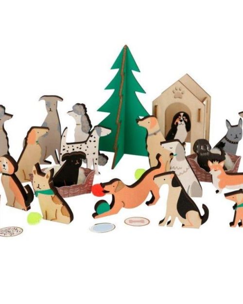 Meri Meri Dog Wooden Advent Calendar